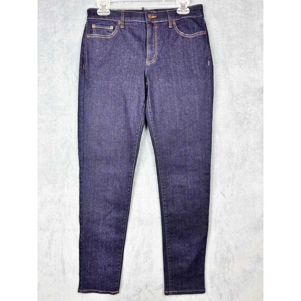 Lauren Ralph Lauren Womens Size 6 Dark Wash Skinny Denim Jeans High Rise Stretch